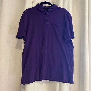 John Varvatos USA Purple Short Sleeve Men’s Polo Shirt Size L